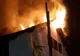 Incendiu puternic la clădirea unei brigăzi silvice din Poiana Stampei FOTO