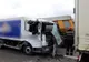Coliziune între o autoutilitară și un autotren, la Fântâna Mare. O persoană a rămas încarcerată