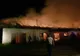 Incendiu la Bilca la o hală de producție brichete din lemn FOTO