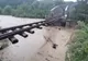 Pod feroviar luat de ape la Brodina VIDEO