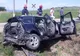 Autoturism lovit de trenul Suceava Cacica FOTO