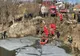 Doi morți după ce un autoturism a căzut într-o groapă cu apă