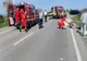 Căruță spulberată de un autocar