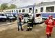 Autovehicul acroșat de tren în Rădăuți