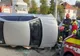 Un autoturism s-a răsturnat pe carosabil, la Bunești. 4 pasageri, printre care 2 copii, duși urgent la spital