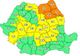 Cod portocaliu de ploi torențiale în județul Suceava
