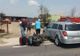 Salcea.Bărbat rănit după ce a intrat cu motocicleta într-o mașină FOTO