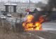 Un autoturism a luat foc în trafic, la Moara FOTO