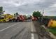 Cisternă încărcată cu motorină, răsturnată pe DN 2 / Traficul în zonă a fost îngreunat ore bune
